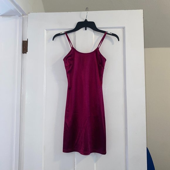 Magenta Fuchsia Hot Pink BodyCon Mini Dress - Picture 1 of 12